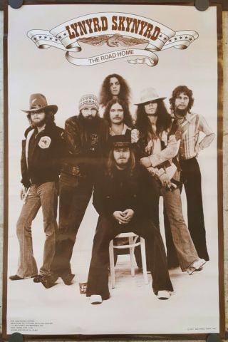 Lynyrd Skynyrd Poster 1977 Approx 22 X 34 Rare