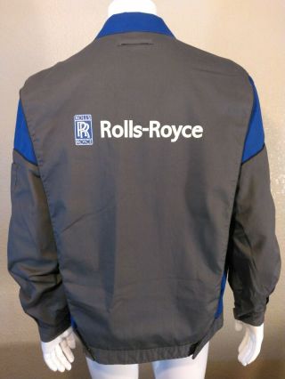 Rolls Royce Service Team Jacket Large Factory Crew Work Wear Coat Rare Phantom L