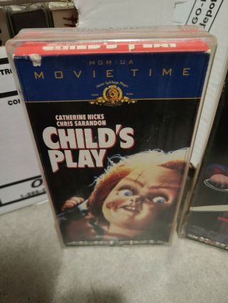 Child ' s Play 1,  2,  3 VHS Tapes Horror MCA Universal - MGM Rare 2