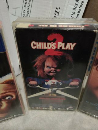 Child ' s Play 1,  2,  3 VHS Tapes Horror MCA Universal - MGM Rare 3