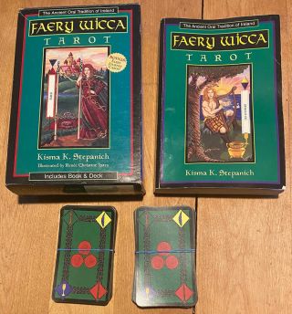 Faery Wicca Tarot Set - First Edition 1998 Signed,  Book And Card Set - Rare