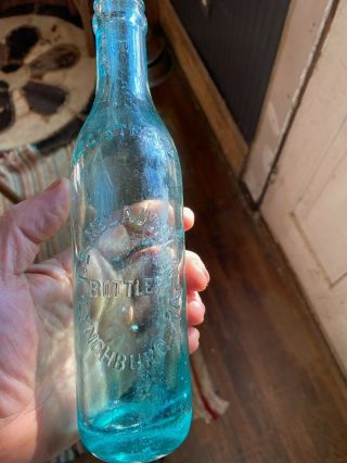 Very Rare T.  E.  Mclaughlin Bottle Lynchburg (soda,  Pepsi,  Coca Cola,  Blue)