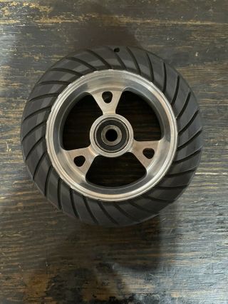 Go - Ped Billet Wheel Rare Rim Goped Sport Xped Wheel Tire Engine Trix Vintage