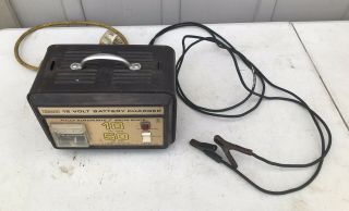 Rare Vintage Sears 12 Volt 10 Amp 50 Amp Boost Battery Charger 608.  71290 3