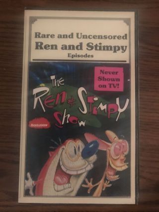 Nickelodeon Ren And Stimpy Rare And Uncensored Vhs