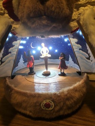 RARE Pan Asian Creations Christmas Animated Musical Nutcracker Bear 2
