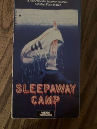 Video Treasures " Sleepaway Camp " Vhs 1984 Rare Horror