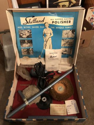 Rare Shetland Electric Polisher All Purpose Buffer Vintage