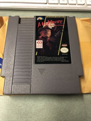 Nes A Nightmare On Elm Street Authentic Nintendo Rare Vg1