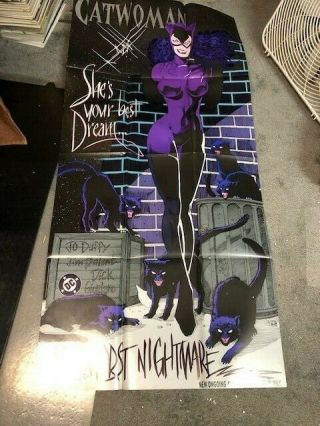 Jim Balent Door Size Catwoman Promo Poster Signed Very Rare