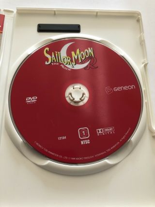 Sailor Moon Rare DVD Movie Uncut Promise of the Rose Pioneer Uncut Version 3