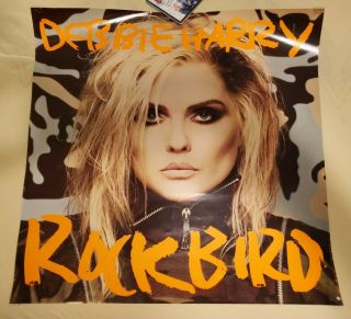 Debbie Harry Rockbird Promo Poster Blondie Cd Vinyl Rare French Kissin Deborah