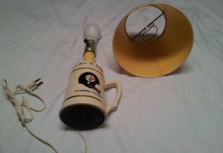 Rare Vintage Pittsburgh Steelers Bowl Ix Champions Beer Mug Stein Lamp