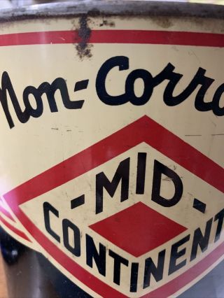 VINTAGE MID CONTINENT ANTI FREEZE ONE GALLON CAN Rare 2