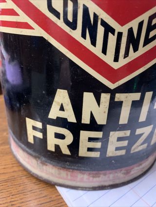VINTAGE MID CONTINENT ANTI FREEZE ONE GALLON CAN Rare 3