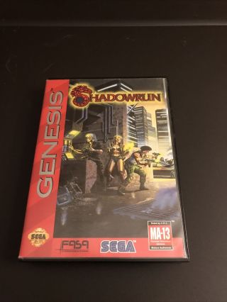 Shadowrun (sega Genesis,  1994) Rare