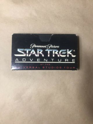 Rare Star Trek Adventure Universal Studios Vhs Videocassette Video Tape 4/24/90