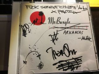 Rare Signed " California " Cd All 5 Members Most Patton Writing.  Last One.