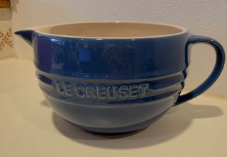Blue Le Creuset Mixing Bowl.  Rarely In