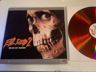 Evil Dead 2 Widescreen Blood Red Laserdisc Very Rare Sam Raimi Bruce Campbell