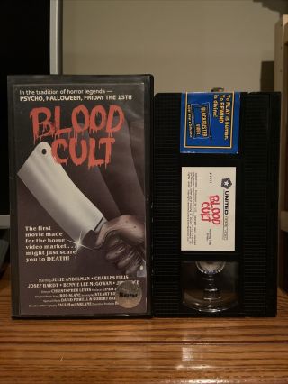 Blood Cult Vhs Cut Box Rare Horror Slasher