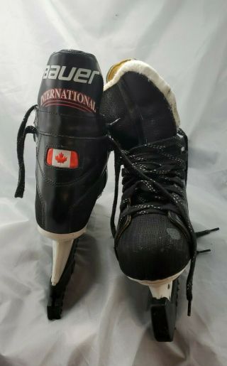Bauer International Rare 88 Canada Flag Hockey Ice Skates Size 11