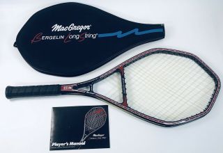 Macgregor Bergelin Long String Graphite Tennis Racket 4 - 3/8 Rare Demo Only Vtg