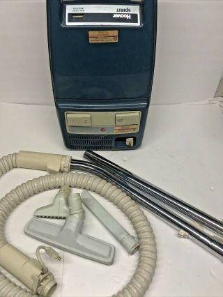 Rare Vintage Hoover Spirit Canister Vacuum Cleaner S3263 With Attachments
