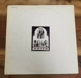 Fanny Fanny Hill Test Pressing Lp Rare Canadian Psychedelic Rock