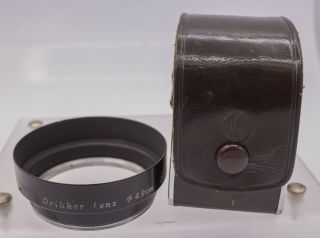 Rare - Petri Kuribayashi Orrikor 50mm F2.  0 Lens 49mm Screw In Metal Lens Hood
