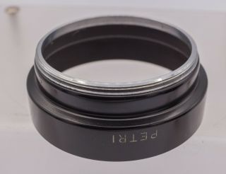 Rare - Petri Kuribayashi Orrikor 50mm F2.  0 Lens 49mm Screw In Metal Lens Hood 3