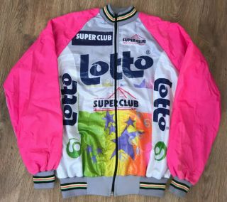Lotto Club rare vintage cycling jacket size 6 (XL - XXL) 2