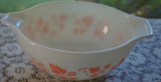 Vtg Rare Vintage Pink Pyrex Gooseberry Cinderella Bowl 443 Euc.