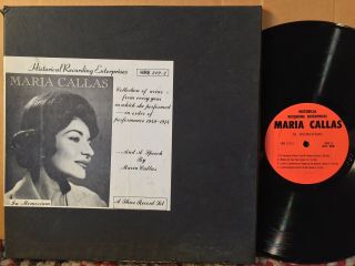 Maria Callas In Memoriam Rare 3lp Box Arias From Each Year She Performed 1949 - 74