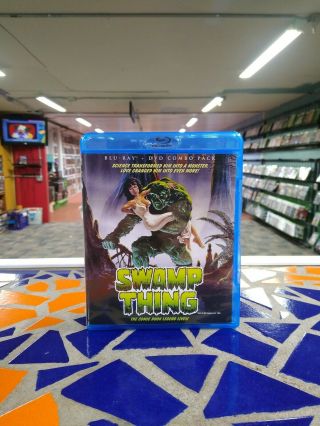 Swamp Thing (blu - Ray/dvd,  2013,  2 - Disc Set) Scream Factory Rare Oop Vg Shape