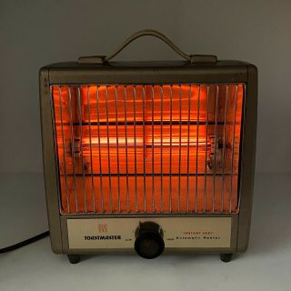 Vintage Toastmaster Automatic Space Heater 9b1 1960s Rare Toast Master