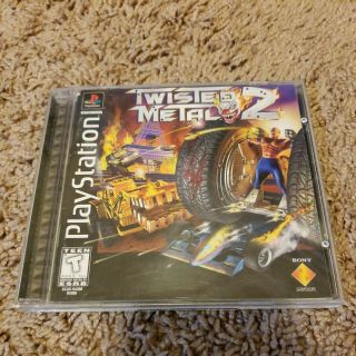 Twisted Metal 2 (playstation 1 Ps1) - Complete Cib Black Label Rare