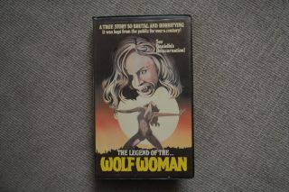The Legend Of The Wolf Woman Rare 1977 Horror Sleaze Big Box Clamshell Vhs