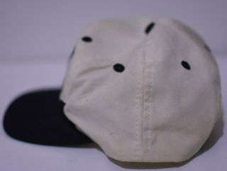 Vintage Rare Chicago Bulls Logo 7 Sharktooth White Black Snapback Hat Cap 90 ' s 3