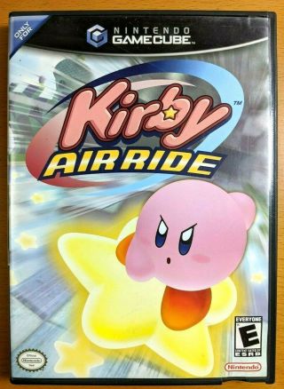 Kirby Airride Nintendo Gamecube 2003 Complete Black Label Cib Rare