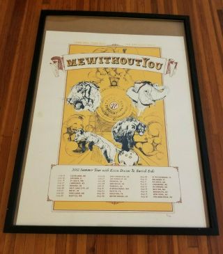 Rare Mewithoutyou Band 2012 Tour Concert Poster 3/300 Ships Tube
