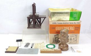 Rare Lionel Famous Inventor Series No.  3100 Gutenberg Printing Press Box