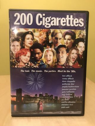 200 Cigarettes (dvd,  1999) - Christina Ricci,  Paul Rudd,  Dave Chappelle Oop Rare