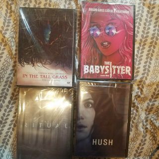 Hush,  The Babysitter,  Ritual,  In The Tall Grass Rare Htf Oop Horror Dvd
