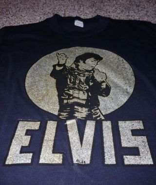 Vintage 1968 Elvis Presley Comeback Special Medium T - Shirt Mayo Spruce Rare