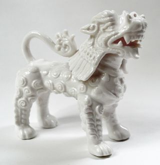 Vintage Ardalt Verithin White Porcelain Foo Dog Lenwile China,  Japan Rare
