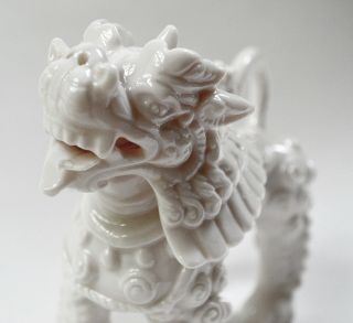 Vintage Ardalt Verithin White Porcelain Foo Dog Lenwile China,  Japan RARE 2