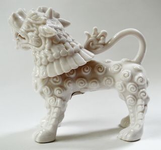 Vintage Ardalt Verithin White Porcelain Foo Dog Lenwile China,  Japan RARE 3