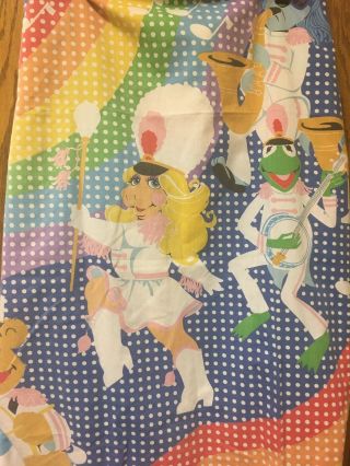 Rare Jim Henson The Muppets Twin Fitted Sheet Miss Piggy Kermit The Frog Gonzo