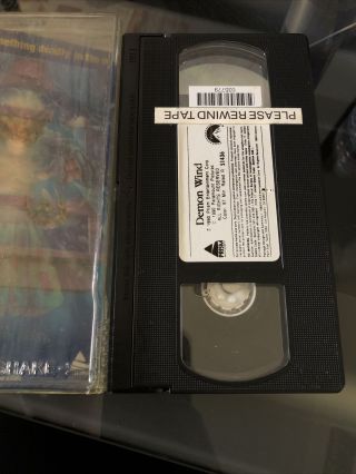 Demon Wind Cult Horror Film RARE 1990 VHS 2